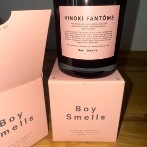 NWT + box Boy Smells Hinoki Fantôme Candle - Pink